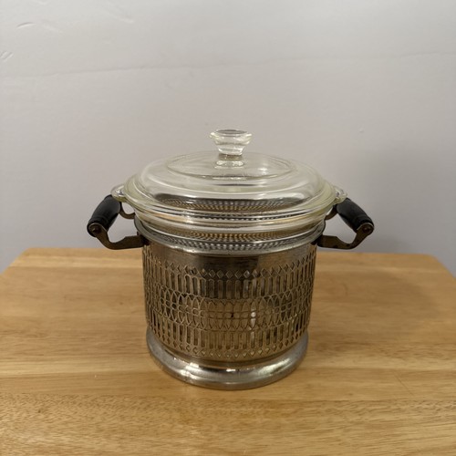 Vintage pyrex silver holder - vintage,