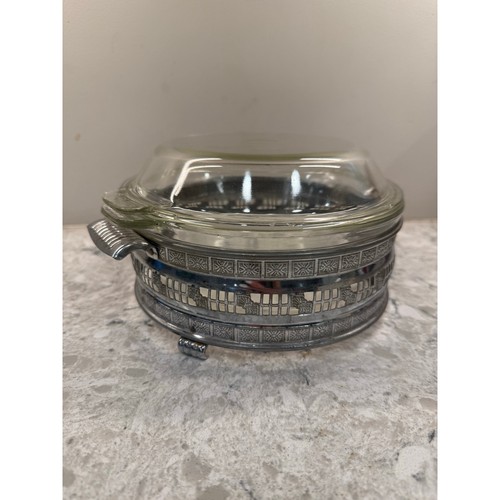 Vintage pyrex glass casserole - vintage,