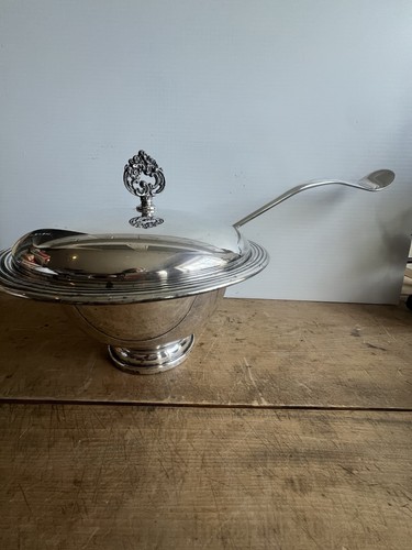 Vintage sheffield silver soup - silver,