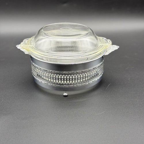 Vintage pyrex glass casserole - vintage,