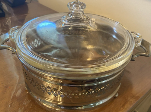Pyrex round glass casserole - pyrex,
