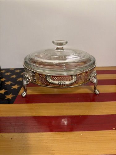 Vtg pyrex round casserole - vtg,